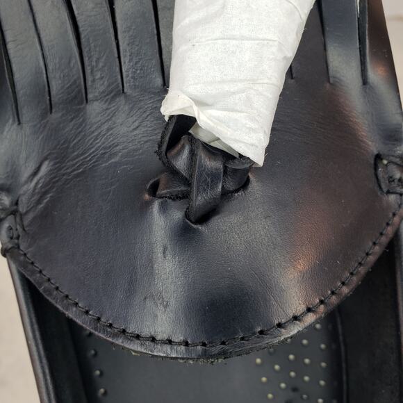 NWOB Brooks Brothers Men's Size 11.5 D Black Leather Tassel Kiltie Loafers - Picture 14 of 15